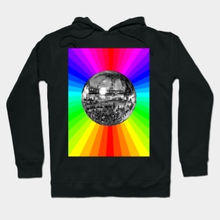 Disco Ball Funky Rainbow Prism Party Hoodie